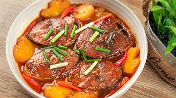 Cá Ngừ Kho Thơm theo cách này thịt mềm dẻ ăn rất ngon | Caramelized Tuna Fish