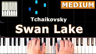 Tchaikovsky - Swan Lake - Piano Tutorial MEDIUM