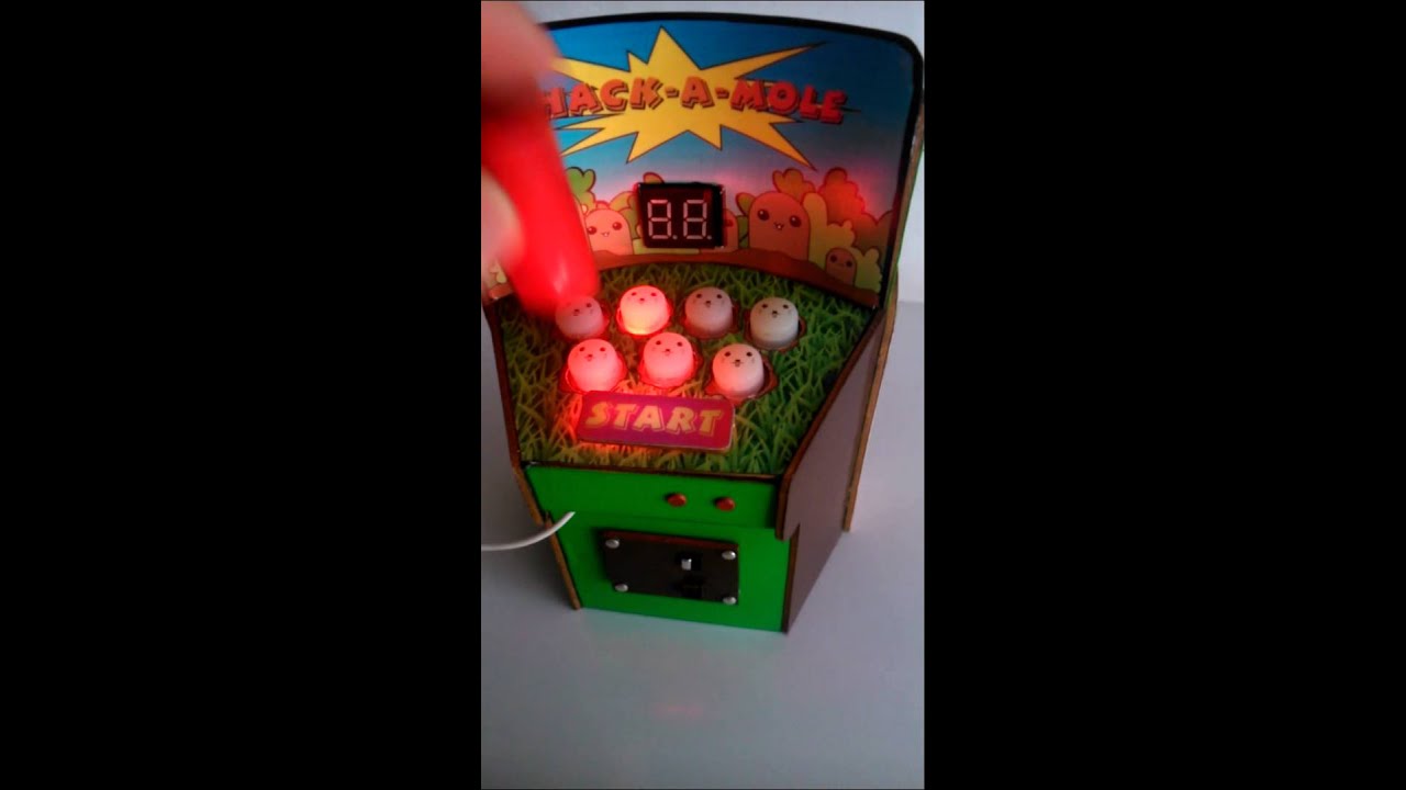 Holy Whack-a-Molé: Check out this Working Mini Whack-a-Mole Game