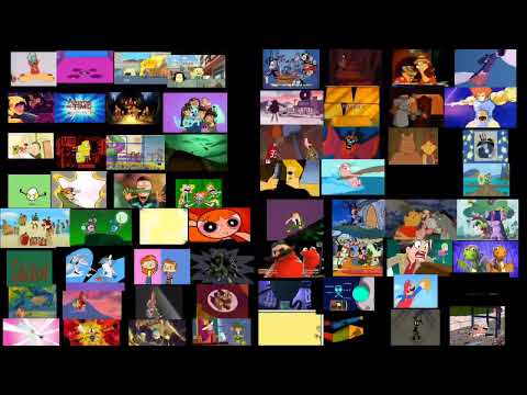64 cartoon intros played at once