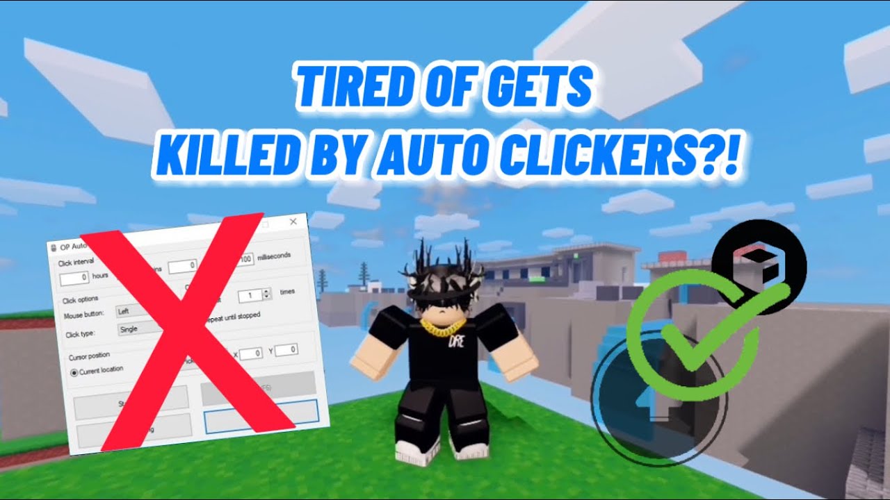 HOW TO *AUTOCLICK* ON MOBILE IN ROBLOX BEDWARS🤩⚔️ 