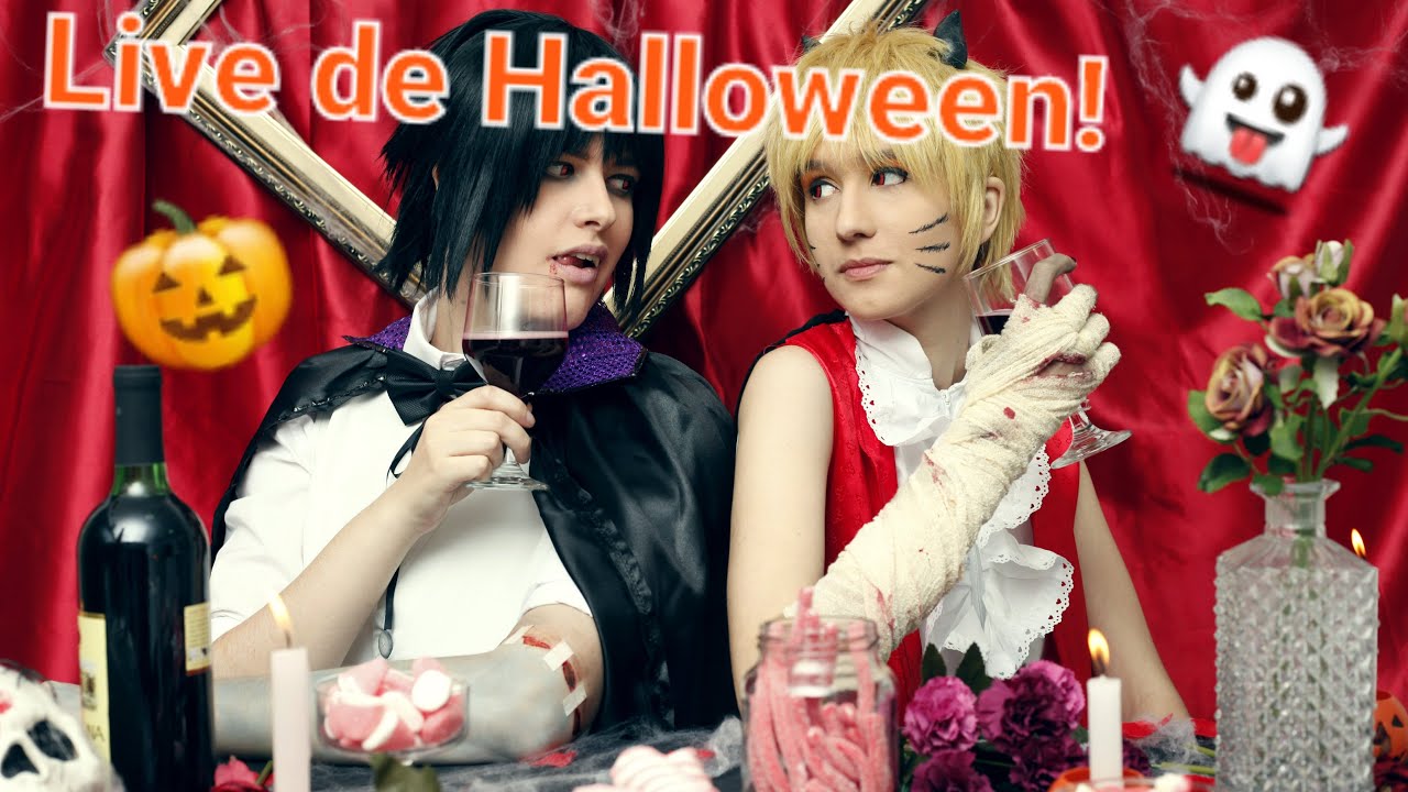 🎃 Live De Halloween 🦇 Com Naruto E Sasuke 👻