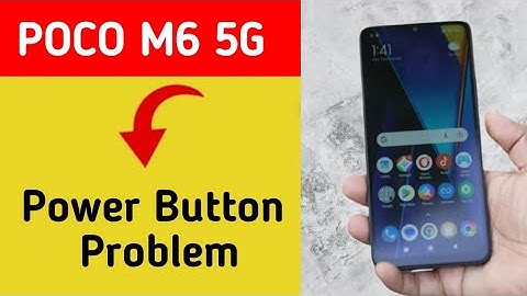How to fix power button problem Poco M6 5G, how to fix auto restart problem