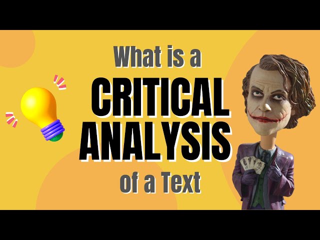 💥 How to Analyse Texts Critically - Critical Thinking - English 🔥 