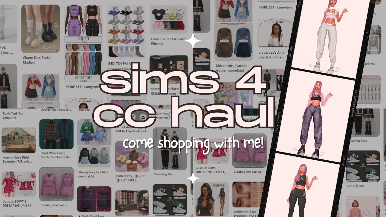 come sims 4 cc shopping with me (female clothes, male clothes & shoes ...