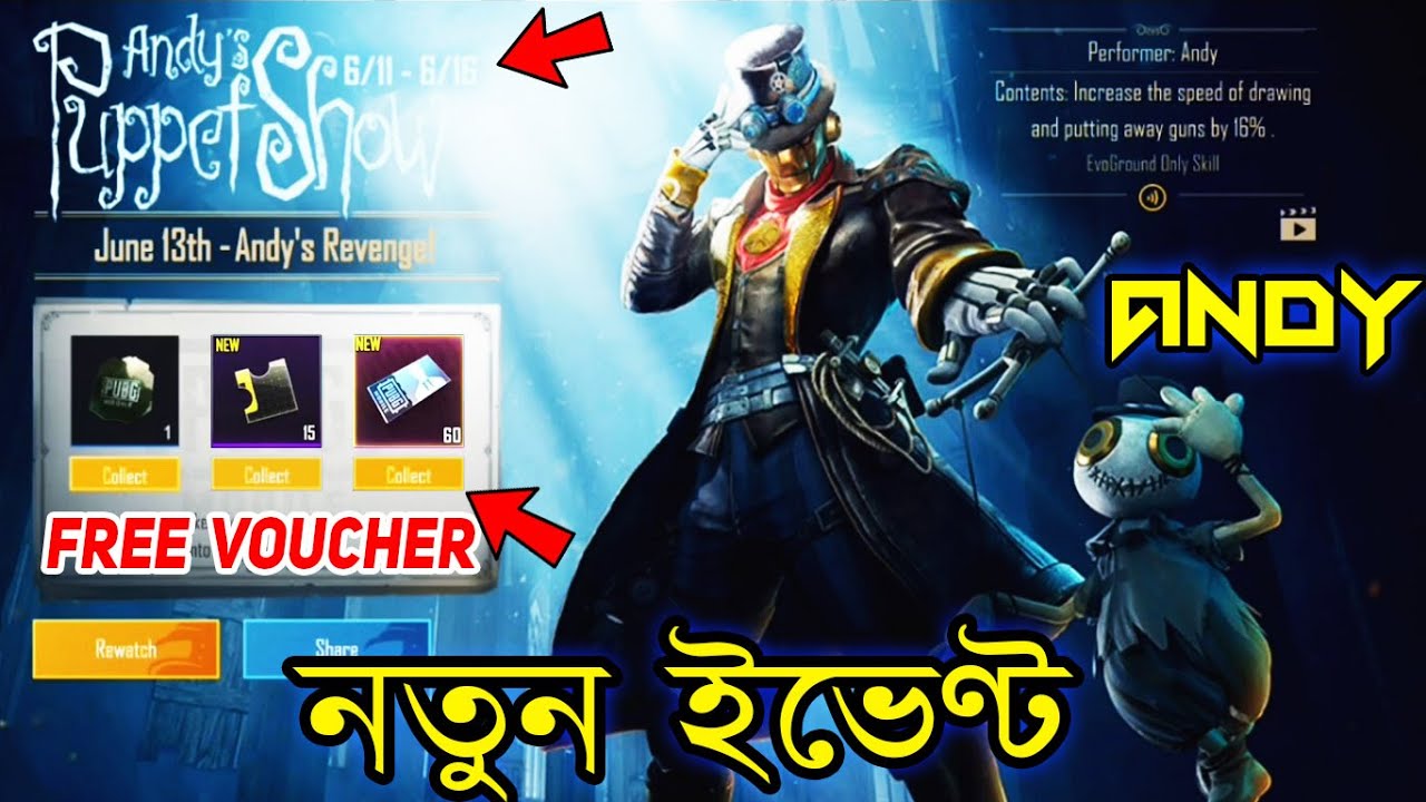 নতুন Andy Character ইভেন্ট Finally Andy Is Here How to Unlock Andy