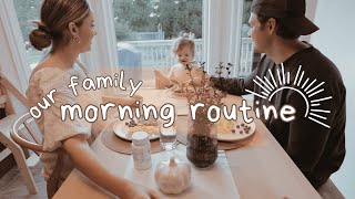 unfiltered morning routine with a 1 year old | getting to daycare + work