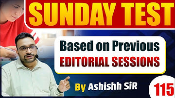 Sunday Test | Editorial Based Practice Test | SSC,BANK,UPSC | By Ashish Sir