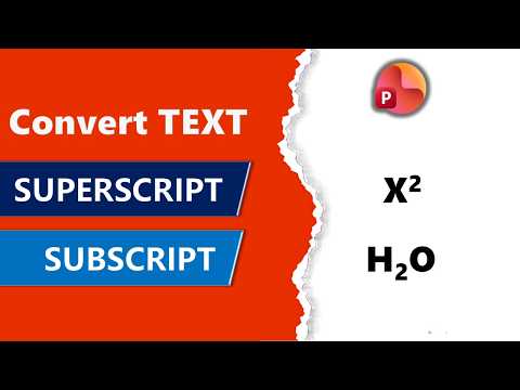 How to Convert Text to Subscript and Superscript in PowerPoint