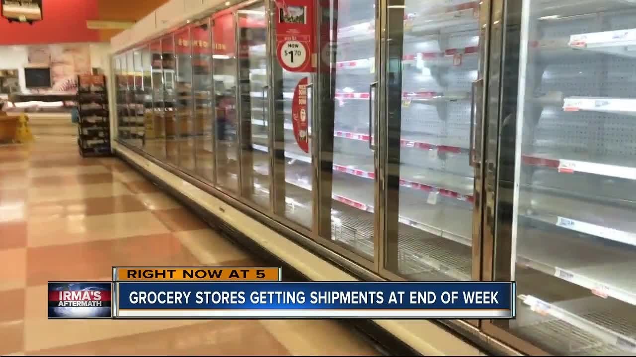 Grocery stores getting shipments at end of the week YouTube