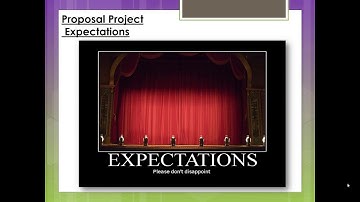 Proposal Project Expectations Video PowerPoint