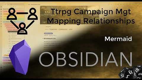 Obsidian - Mapping Relationships Using Mermaid