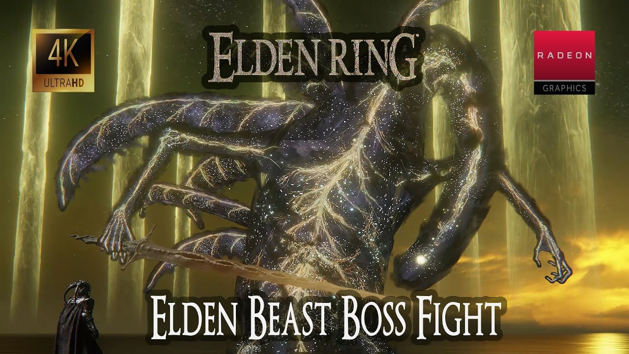 Elden Ring - Elden Beast and Radagon of the Golden Order Boss Fight using Eleonora's Poleblade
