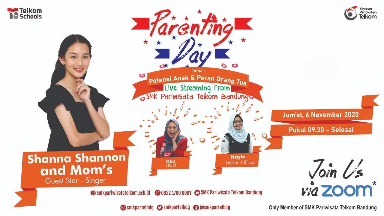 Parenting Day ft. Shanna Shannon | SMK Pariwisata Telkom Bandung 2020