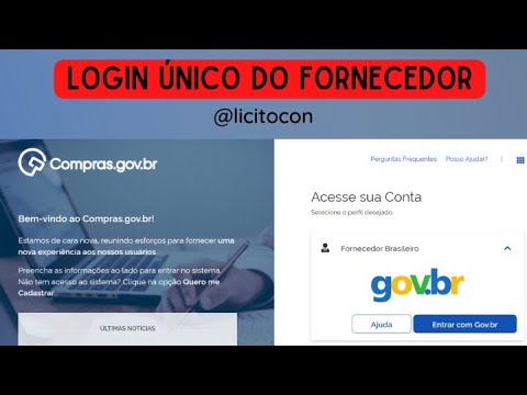 Como acessar o portal de compras do governo federal com login unificado?￼