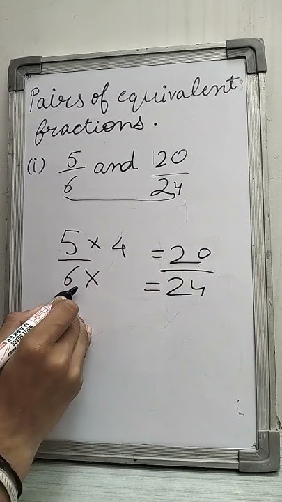 pairs of equivalent fractions - YouTube