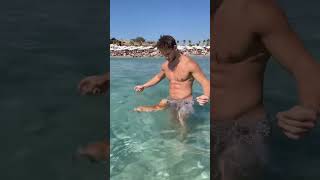 swim with my dog - handsome muscle man ❤️🌈 #gay #lgbt #muscle #hotboii #man #viral #shorts
