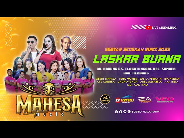 🔴LIVE STREAMING  MAHESA MUSIC  GEBYAR SEDEKAH BUMI 2023 LASKAR BUANA - KANUNG TLOGOTUNGGAL REMBANG class=