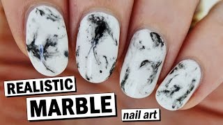 marble nails easy realistic