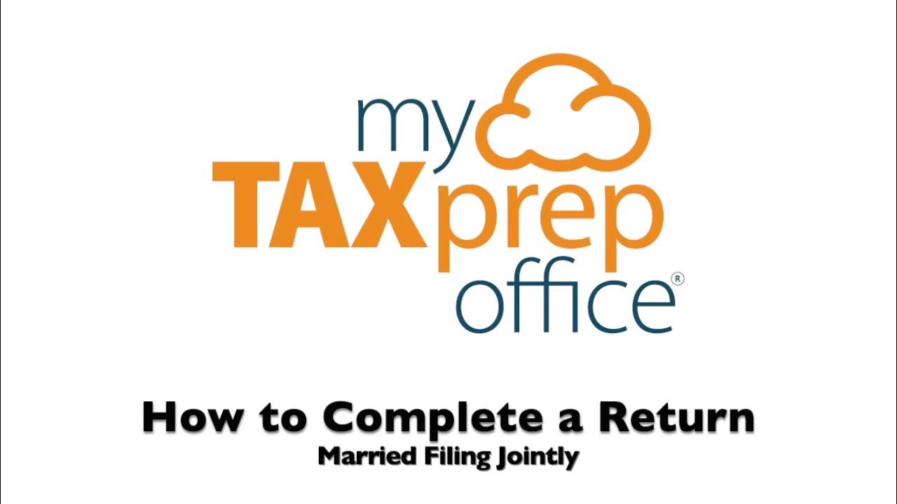 File a Return with MyTAXPrepOffice Married Filing Jointly YouTube