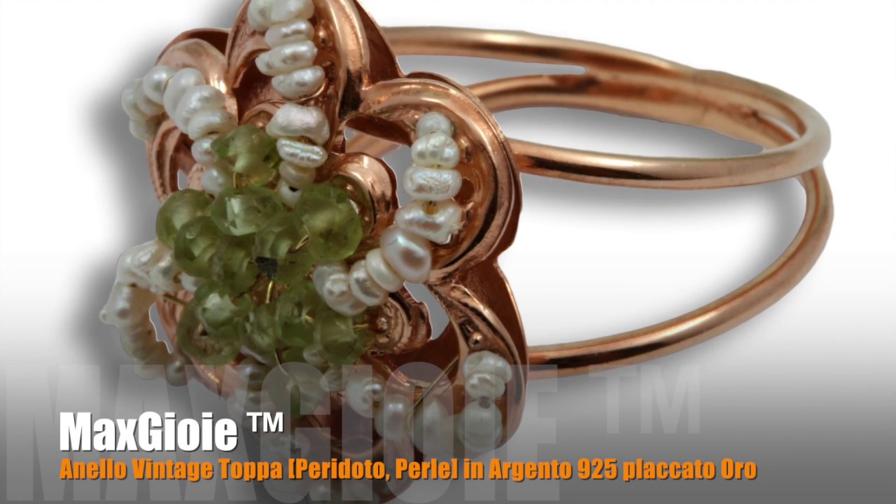 Naturale Prasiolite Gemma Con 14K Placcato Oro Bianco Anello Argento