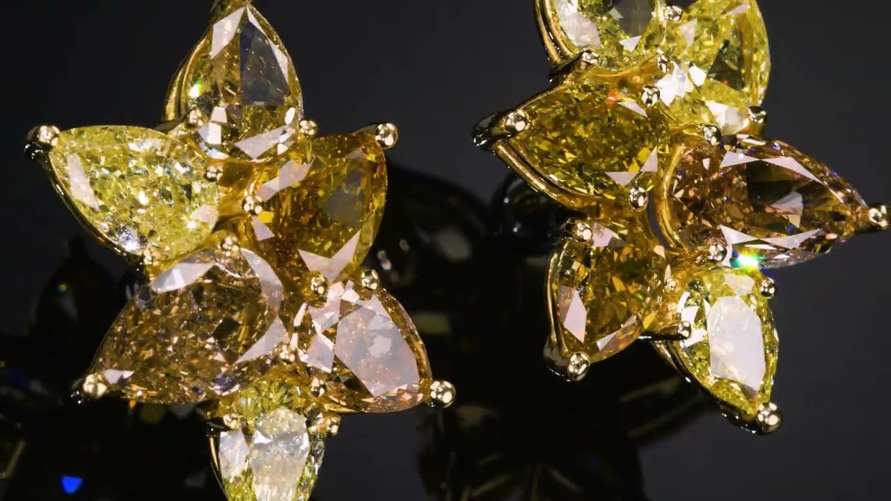 Shine Like Sunshine Yellow Diamond Earrings - Flavia Vetorasso