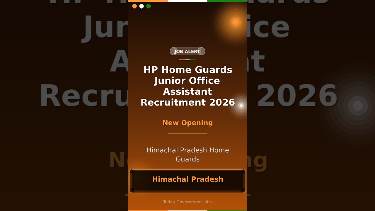 HP Home Guards Junior Office Assistant Recruitment 2026