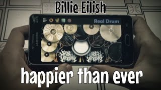 Billie Eilish _ happier than ever (Real Drum Cover) ver tik tok Resimi