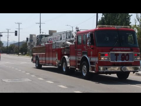 LAFD Light Force 90 Responding