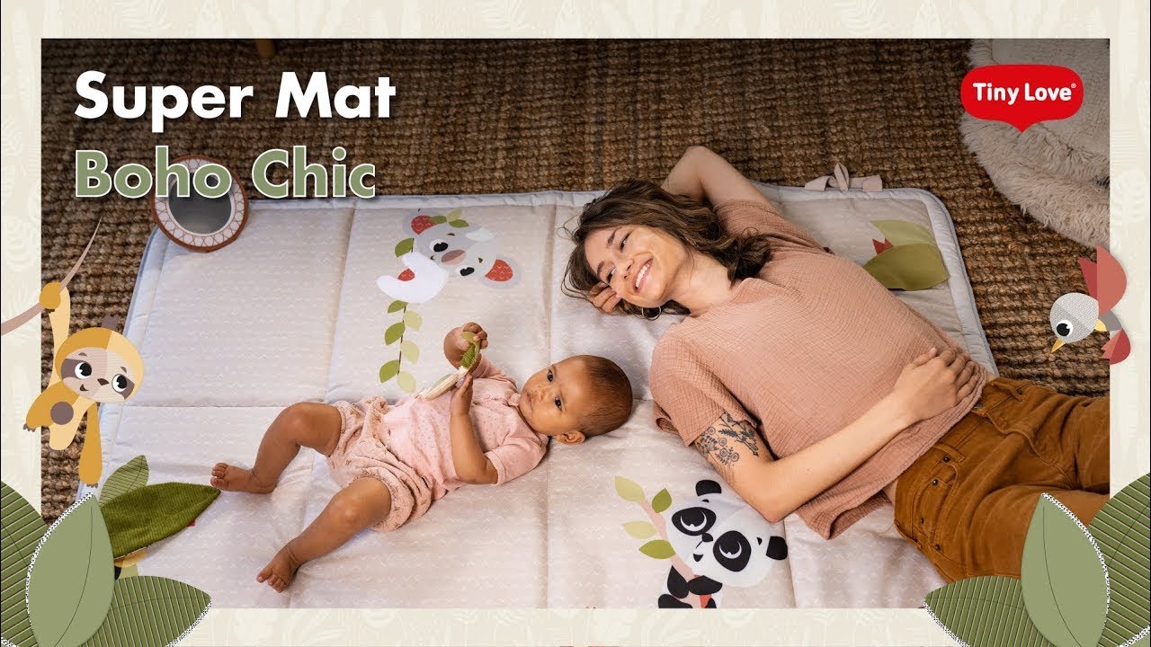 Tapete de Atividades Super Mat XL Boho Chic - Tiny Love - YouTube