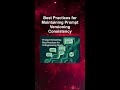 Best Practices for Maintaining Prompt Versioning Consistency #ai #artificialintelligence Best