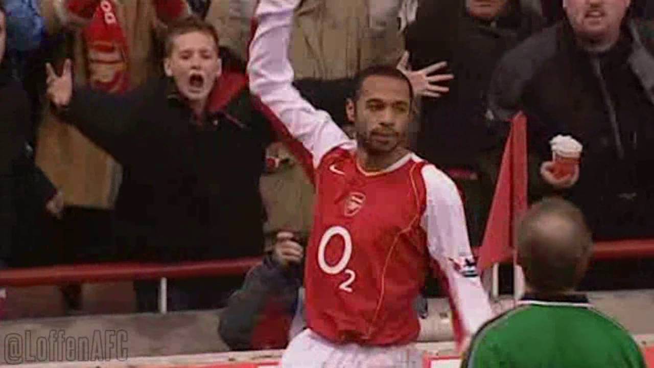 Thierry Henry hat trick vs Portsmouth | 2004/05 - YouTube