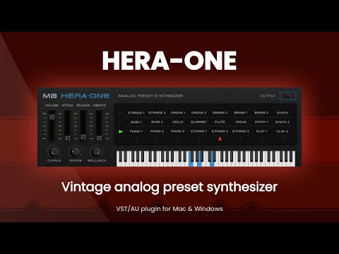 HERA-ONE VST/AU Vintage Analog Preset Synthesizer