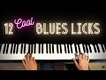 12 Blues Licks in A minor │ Blues Piano Lessons #2