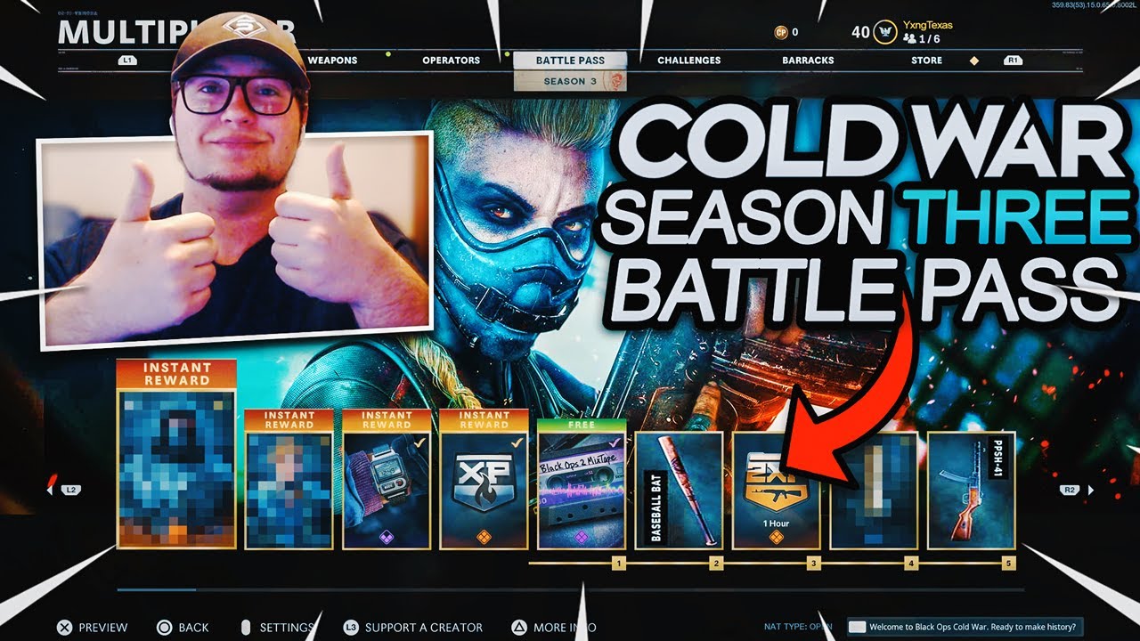 FIRST LOOK AT THE *NEW* SEASON 3 BATTLE PASS FOR COLD WAR AND WARZONE 🤩