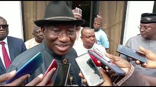 (SEE VIDEO) Jonathan Visits Abdulsalami Abubakar In Minna