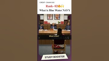 BlueWater Navy💀🇮🇳| Harshita Goyal Rank-2 | UPSC 2024 Mock Interview by Drishti IAS| #studybooster4u