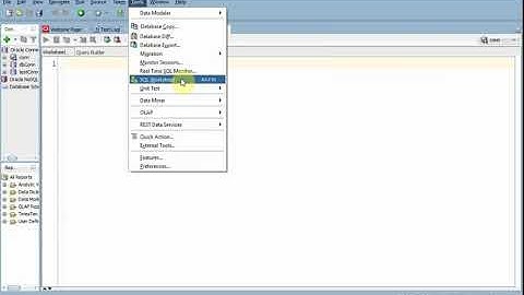 SQL Developer: Adding new SQL worksheet