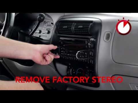 Basic installation of an aftermarket stereo into a Ford vehicle