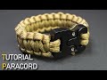 Pulsera paracord nudo clásico cobra con broche tipo militar