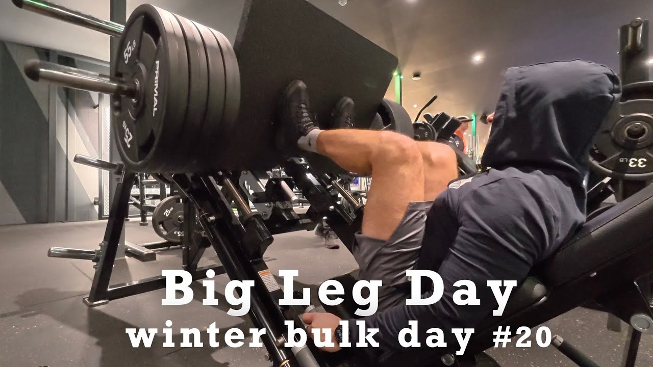200kg leg press - Leg Day - Bulk day #20