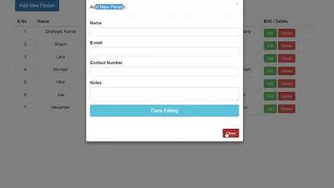 Creating Edit Modal 1,Learn AJAX Techniques From Beginner To Advanced, #Learn Your Self XP#