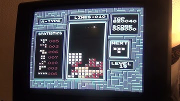 [NES Tetris] PAL Level 19 no rotation, 12 lines (WR)