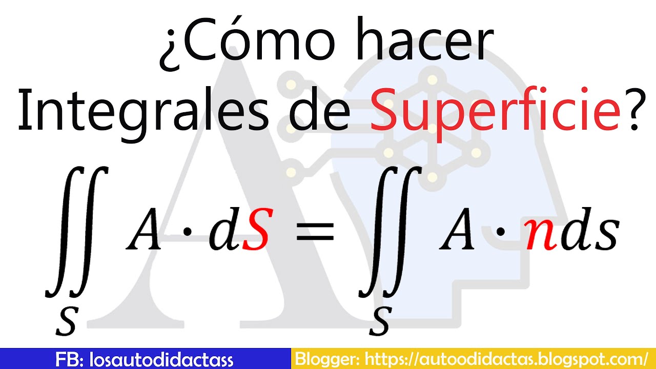 ¿Cómo hacer integrales de Superficie? - Teoría - Ejemplos - Cálculo
