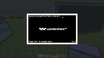 Minecraft: Computer Craft Tutorial Part 1: Printing something to the screen.