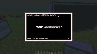 Minecraft: Computer Craft Tutorial Part 1: Printing something to the screen.