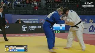 Roxana Visa Vs Paulien Sweers European Judo Championships U23 D Medal Contest 78 Kg
