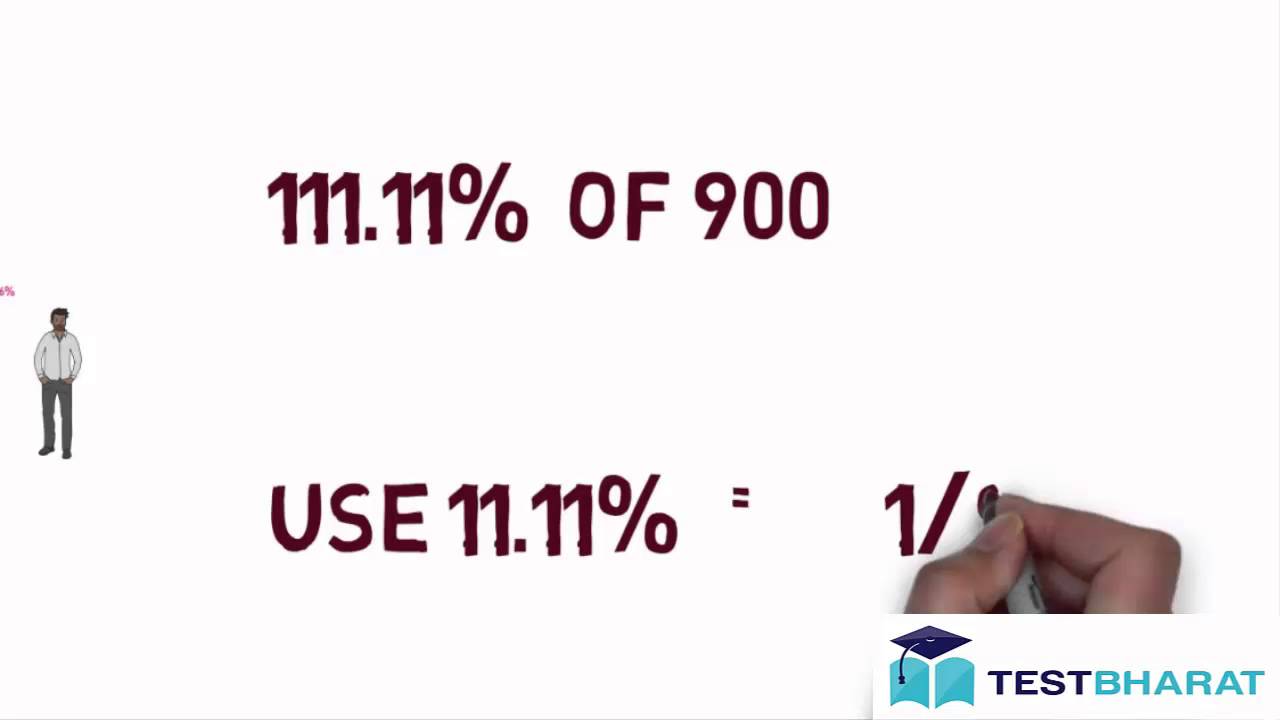 Best Percentage Math Aptitude Trick