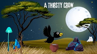 A Thirsty Crow | Animated Stories For Children | VV Kids Learn For Children