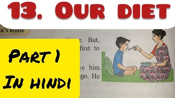 3rd Std - EVS - Chapter 13 Our diet explained in hindi - Part1- Class 3 - Maharashtra board - SSC